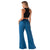 Lotus and Luna - Cobalt Wide Leg Cotton Pants with Pockets (Add-On)