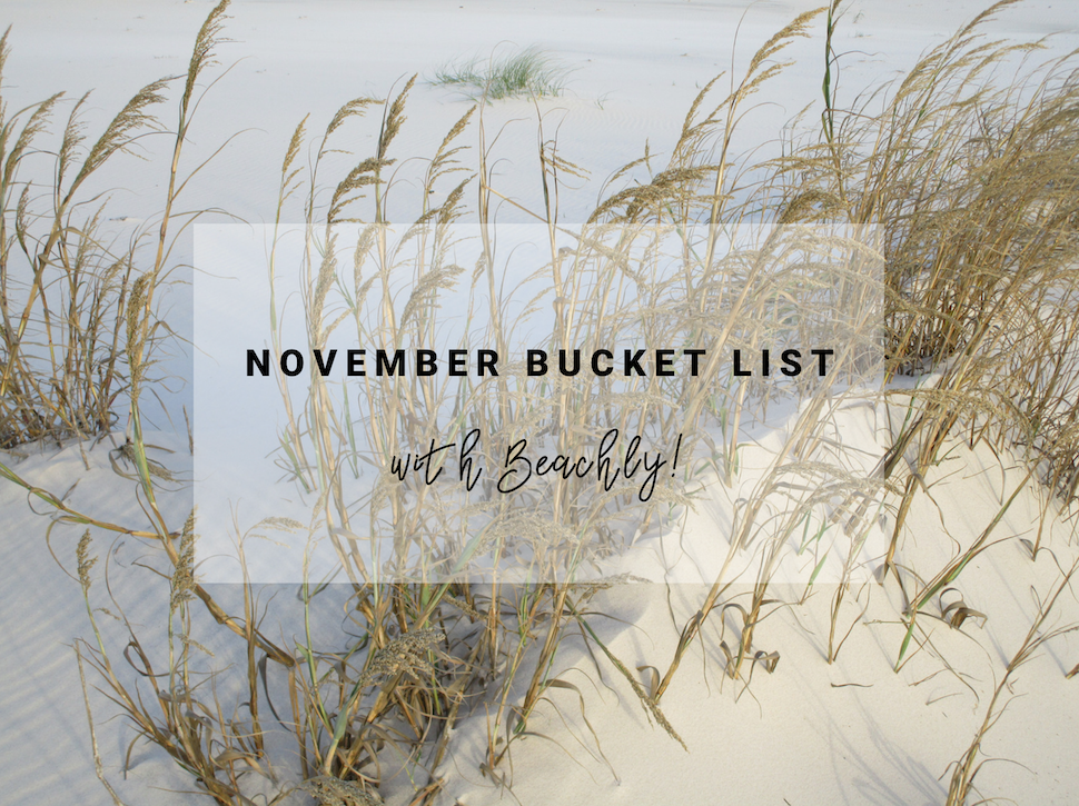NOVEMBER BUCKET LIST