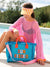Shiraleah - Cabana "Sun Kissed" Tote - Aqua (Add-On)