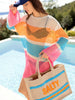 Shiraleah - "Salty" Beach Bag - Natural (Add-On)