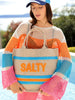 Shiraleah - "Salty" Beach Bag - Natural (Add-On)
