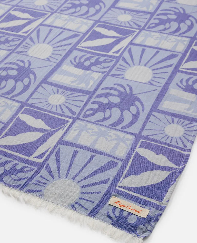 Rip Curl - Santorini Sun Jumbo Towel - Blue (Add-On)