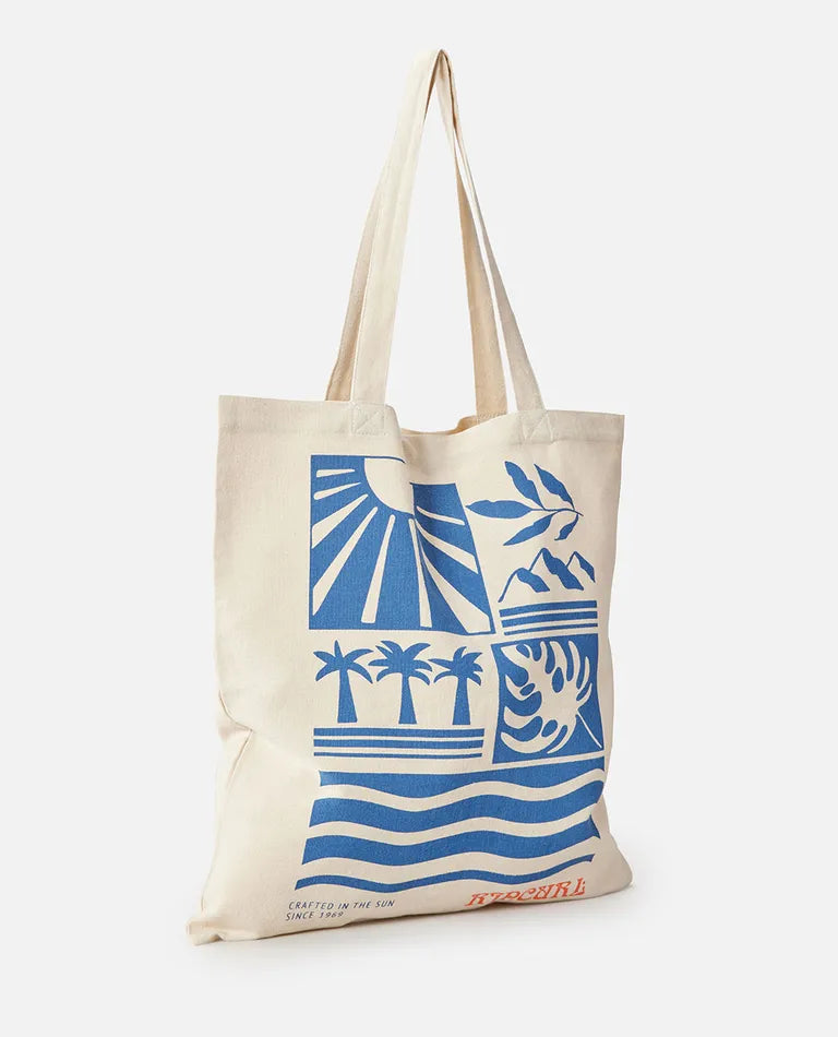 Rip Curl - Mixed Shopper 3L Tote - White (Add-On)