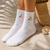 The Darling Effect - The Seashells Embroidered Crew Socks