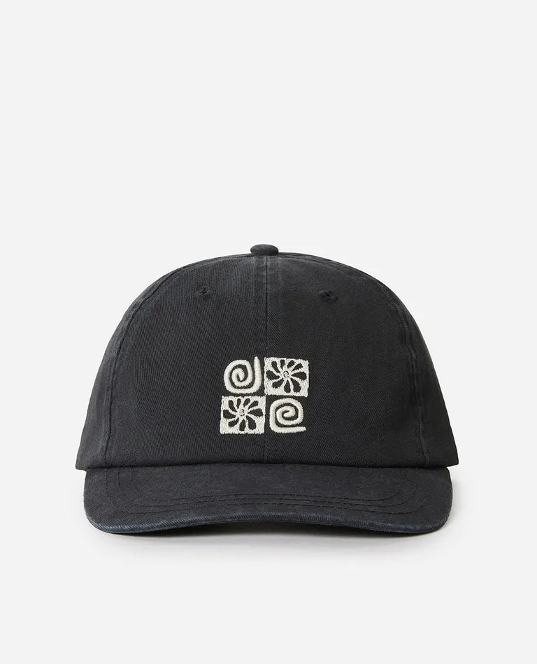 Rip Curl - Celestial Sun 6 Panel Cap - Washed Black (Add-On)