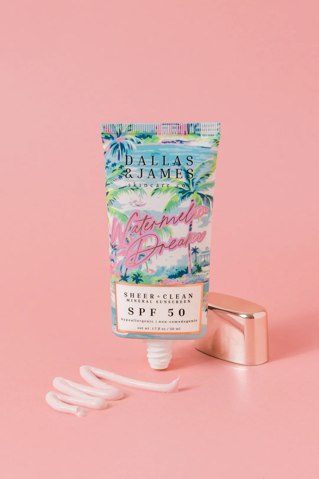 Dallas & James -  Watermelon Dream Sheer + Clean Mineral Sunscreen - SPF 50