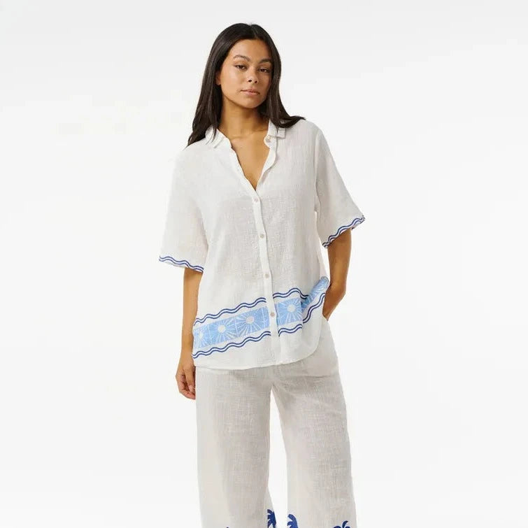 Rip Curl - Santorini Sun Printed Shirt - Blue (Add-On)