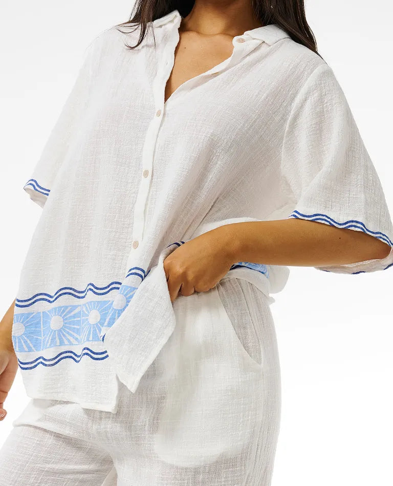 Rip Curl - Santorini Sun Printed Shirt - Blue (Add-On)
