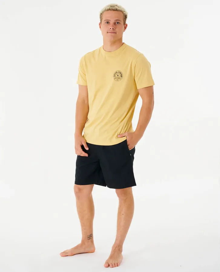 Rip Curl - Stapler Tee - Washed Yellow (Add-On)