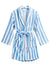Shiraleah - Helena Stripe Robe - Sky (Add-On)