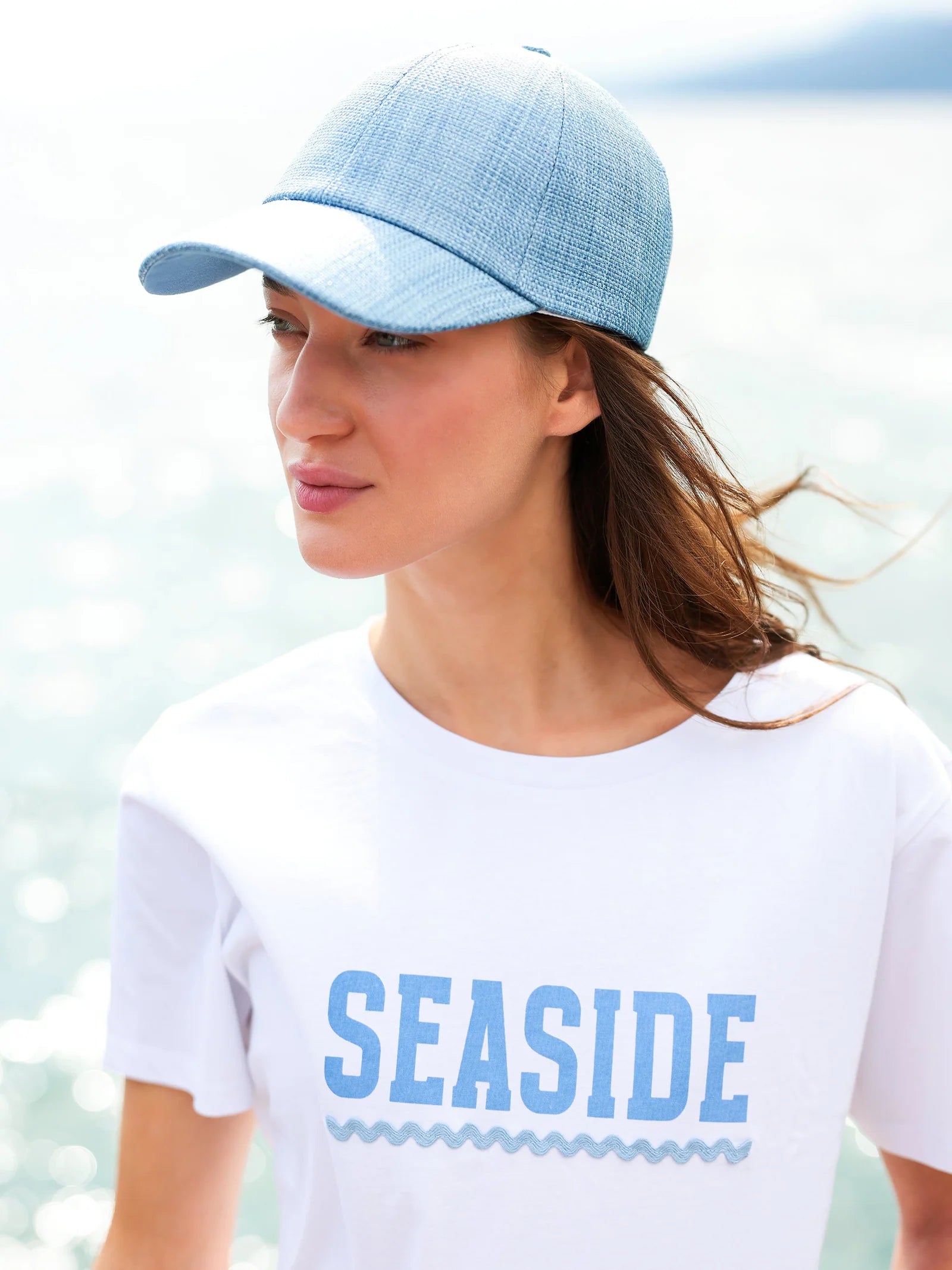 Shiraleah -"Seaside" T-Shirt - White (Add-On)