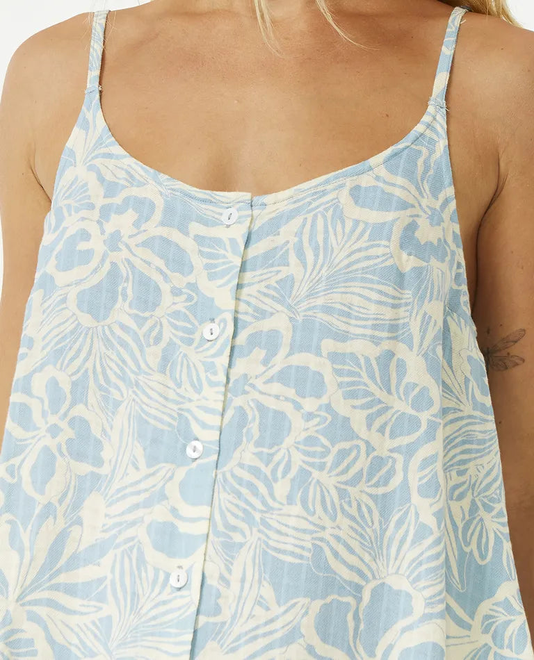 Rip Curl - Sun Chaser Cover Up Dress - Blue/White (Add-On)