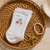 The Darling Effect - The Seashells Embroidered Crew Socks