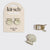 Kitsch - Metal Clam Shell Hair Clip 2pc Set - Gold & Pearlized Cream