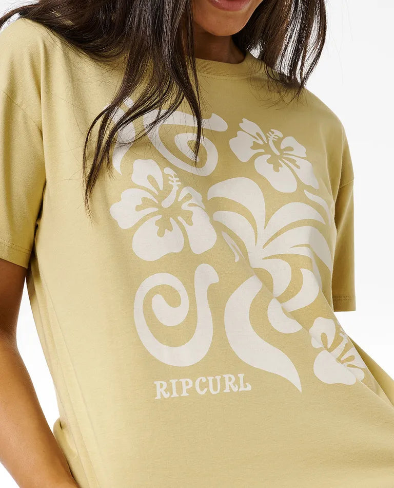 Rip Curl - Aloha Relaxed Tee - Light Olive