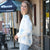 Seashell Starfish Pattern Crew Neck Sweater
