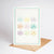 The Shelley Society - Seashell Square Colorful Beach Coastal Greeting Card