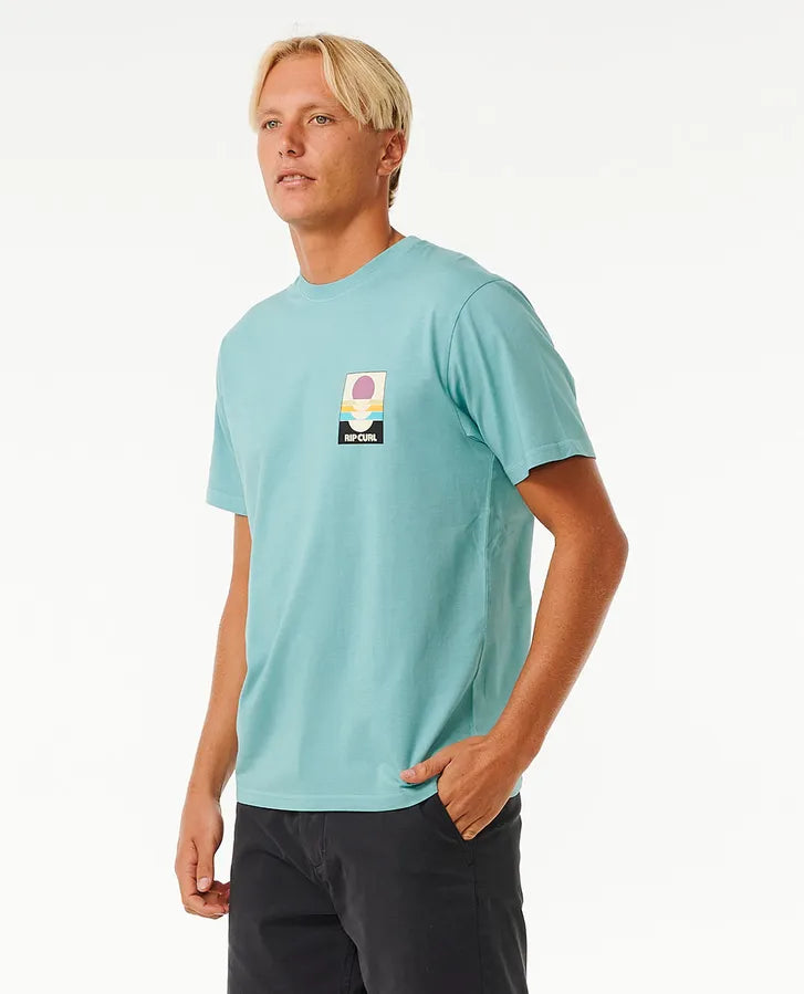 Rip Curl - Surf Revival Peaking Tee - Dusty Blue (Add-On)
