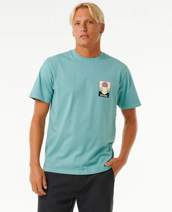 Rip Curl - Surf Revival Peaking Tee - Dusty Blue (Add-On)