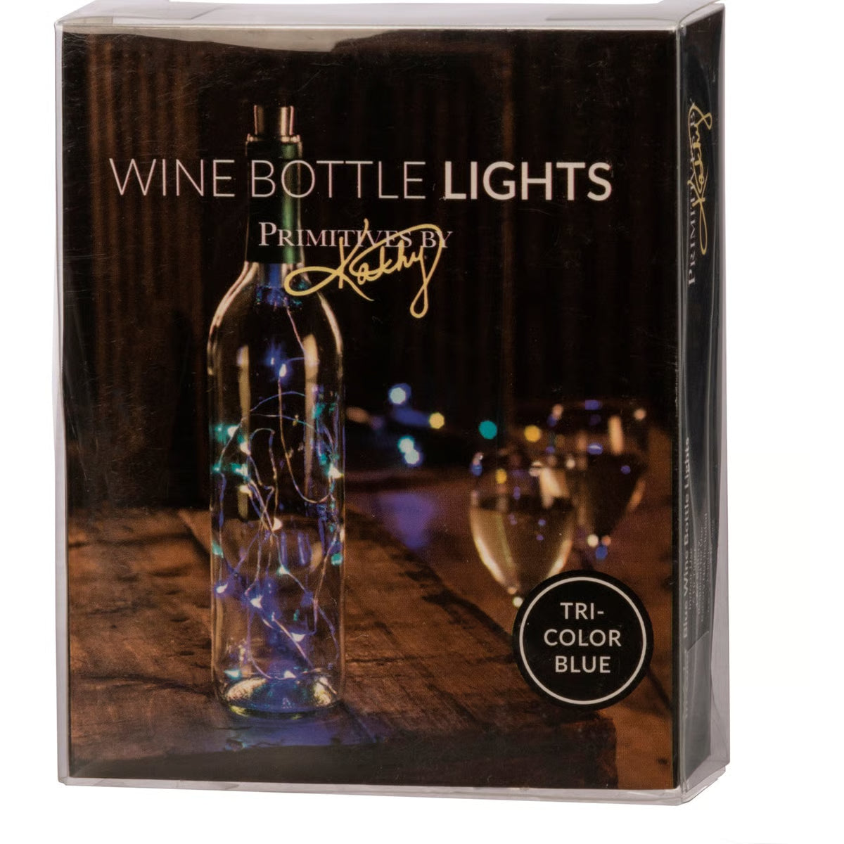 Wine Bottle Lights - Beach Blues