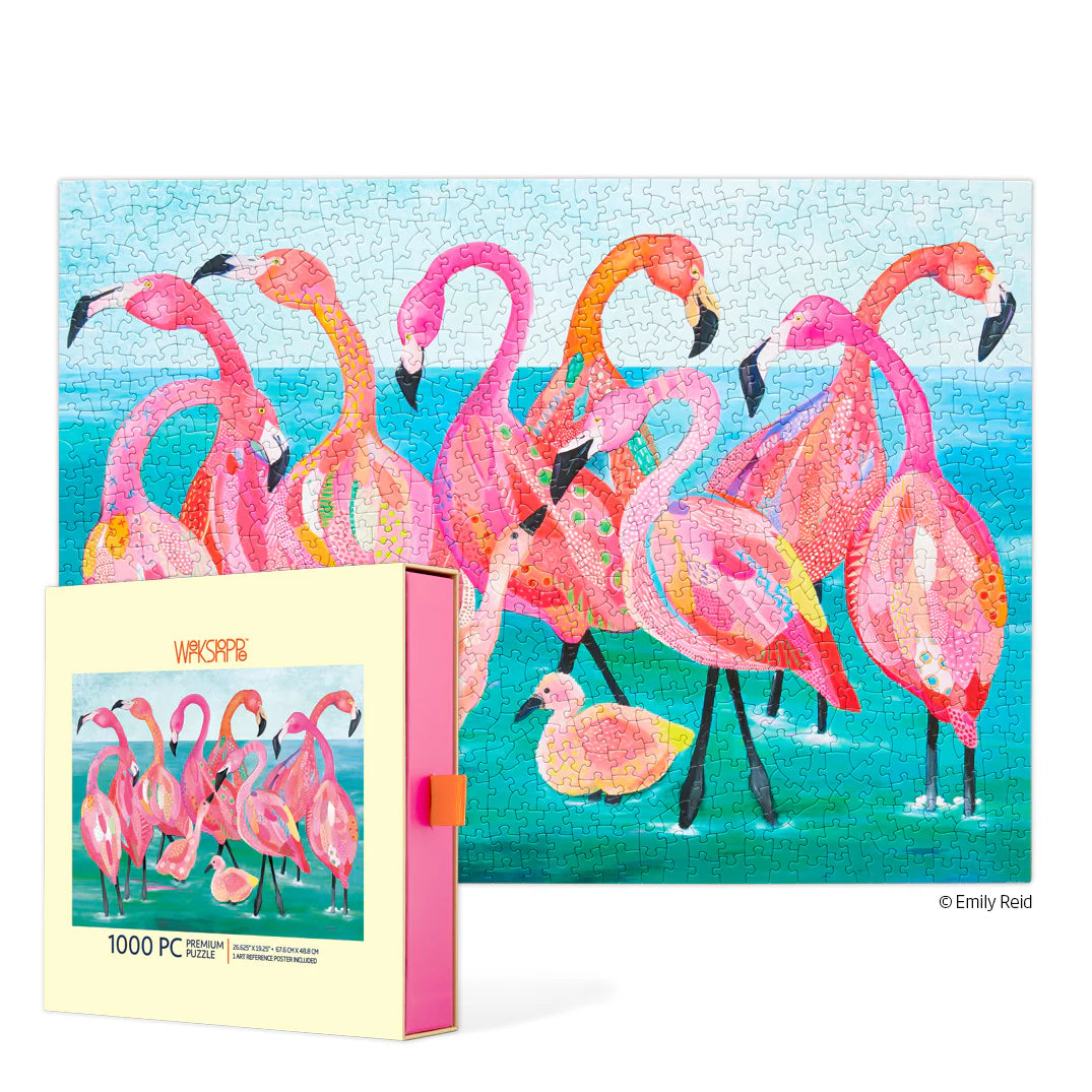 Werkshoppe - Flamingo Beach 1000 Piece Jigsaw Puzzle