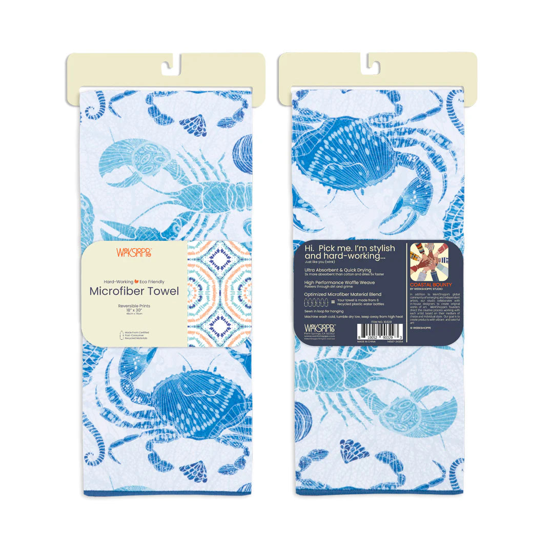 Werkshoppe - Coastal Bounty Microfiber Kitchen Dish Towel (Add-On)