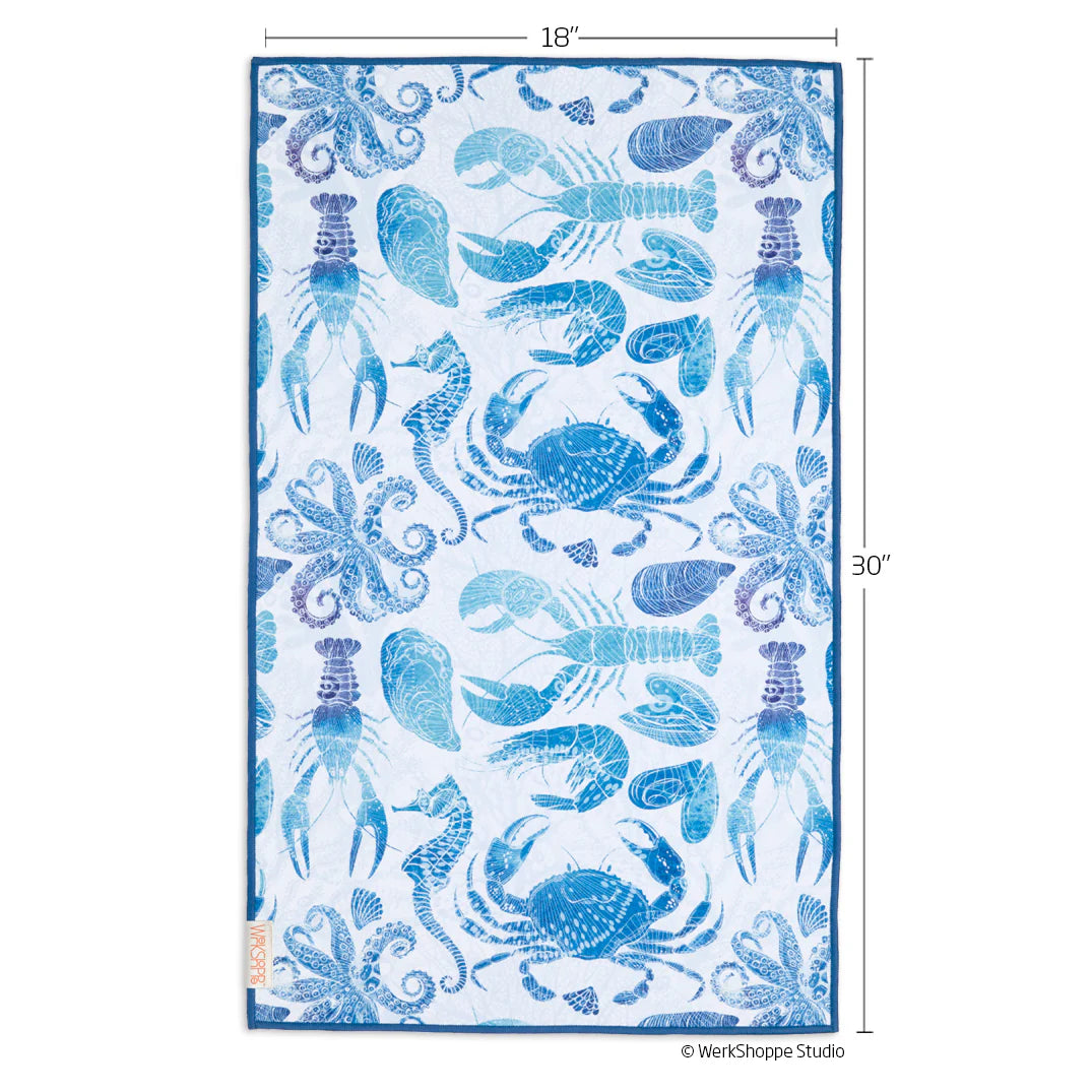 Werkshoppe - Coastal Bounty Microfiber Kitchen Dish Towel (Add-On)
