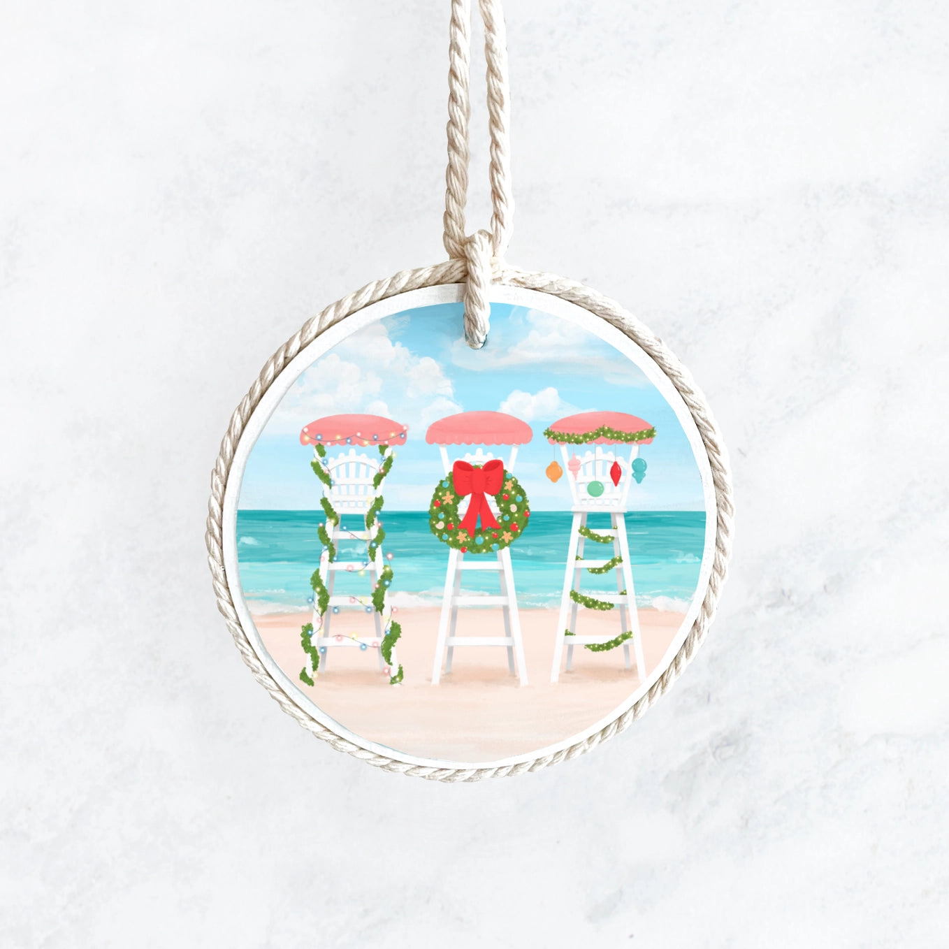 25 Sweetpeas - Deck the Chairs Christmas Ornament