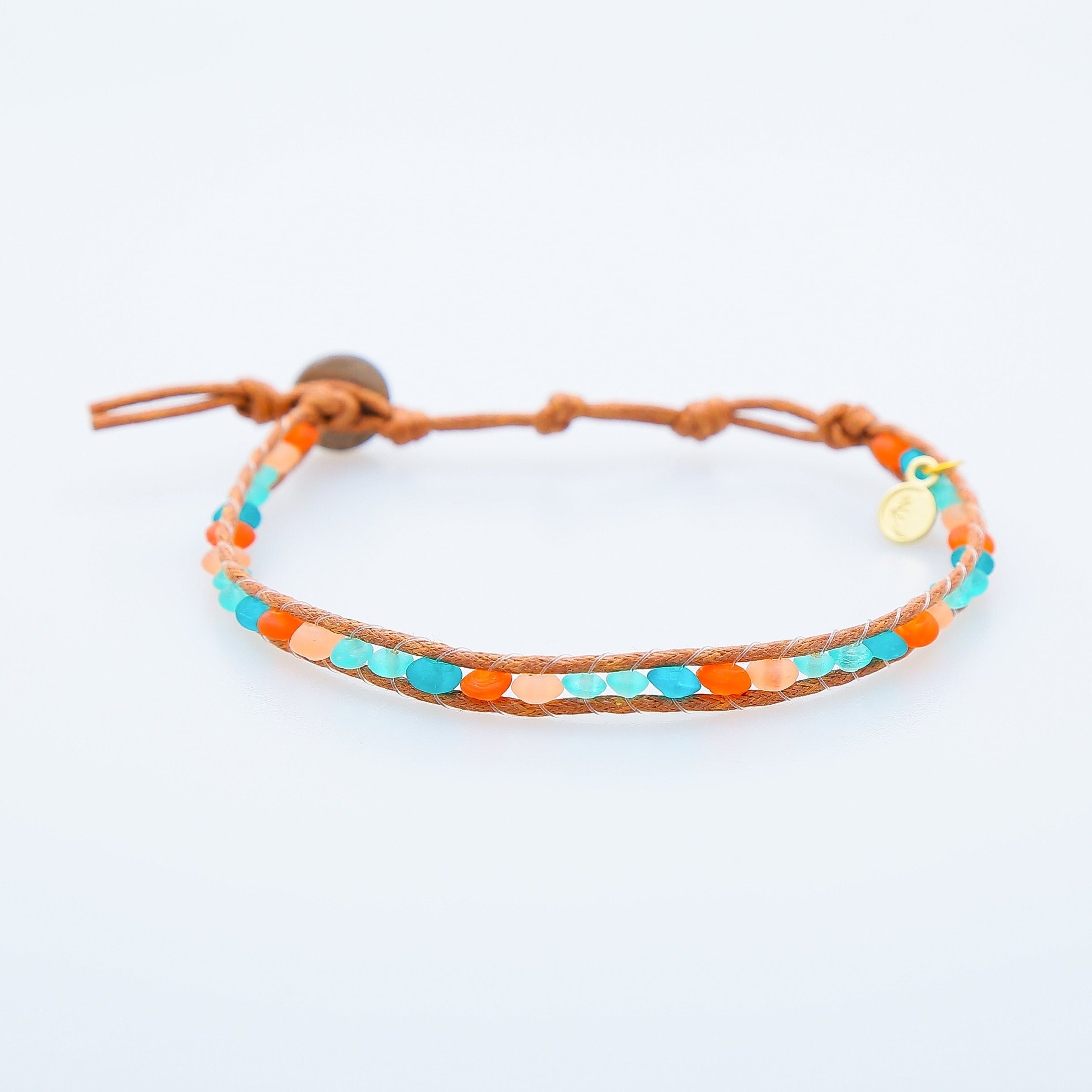 Lotus and Luna - Mandarinfish Sea Glass Anklet (Add-On)