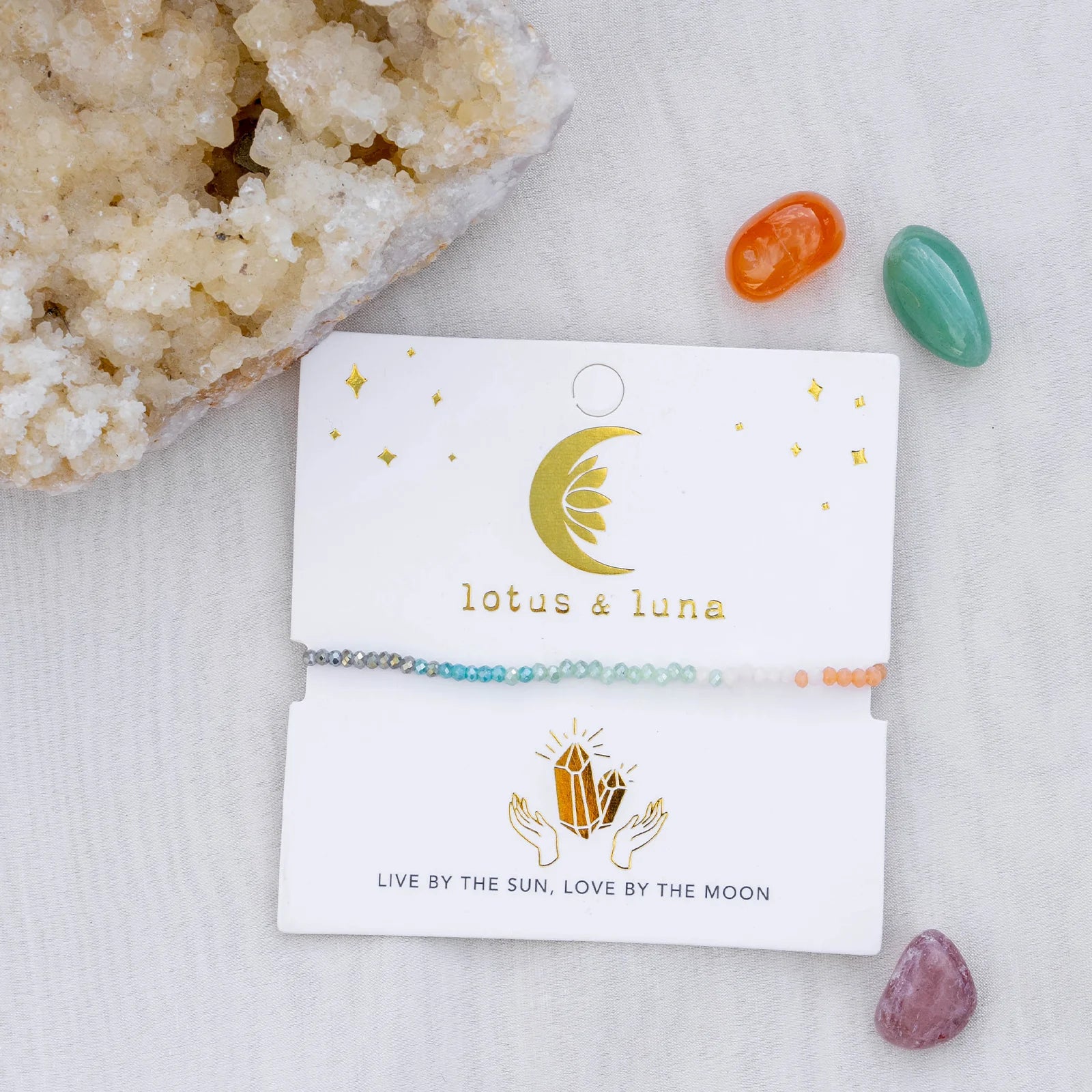 Lotus & Luna - "Live by the Sun, Love by the Moon" Goddess Bracelet
