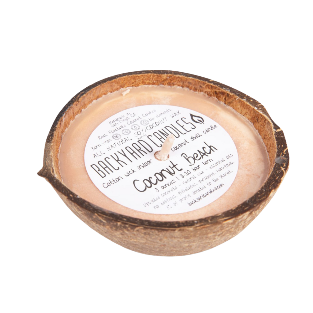 Backyard Candles - Coconut Beach Coconut Candle (Add-On)
