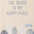 Primitives By Kathy - Beach Is My Happy Place Embroidered Kitchen Towel (Add-On)