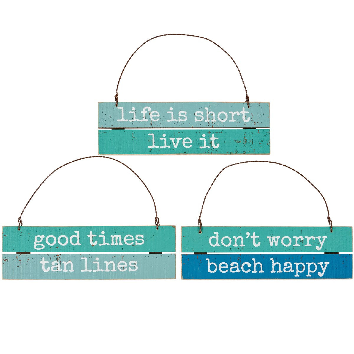 Primitives By Kathy - Tan Lines Slat Ornament Set (Add-On)
