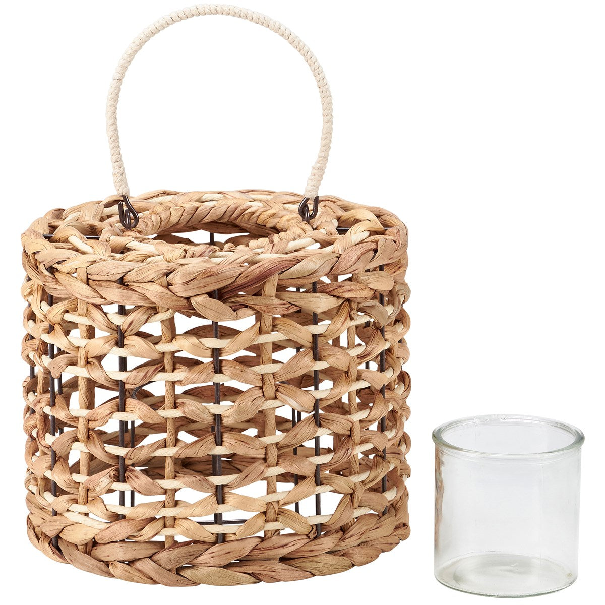 Primitives By Kathy - Raffia Woven Lantern