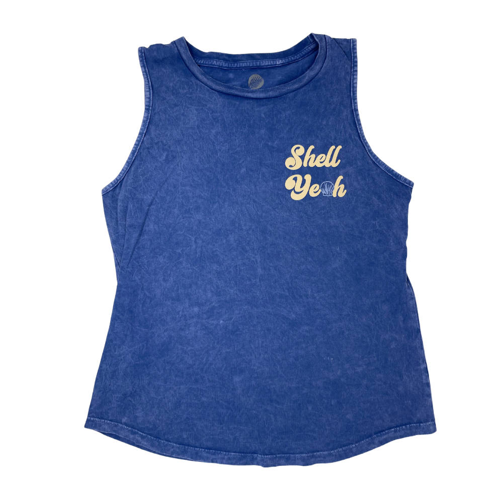 Beachly - Shell Yeah Tank - Mineral Saphire