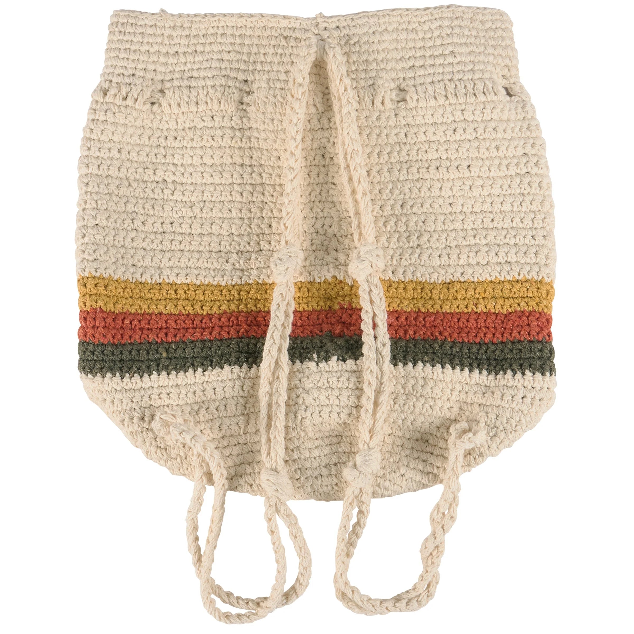 Boho Stripe Drawstring Bag