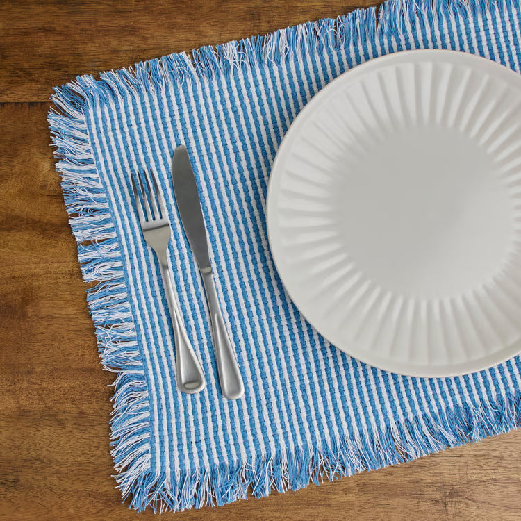 Blue Stripe Placemat Set