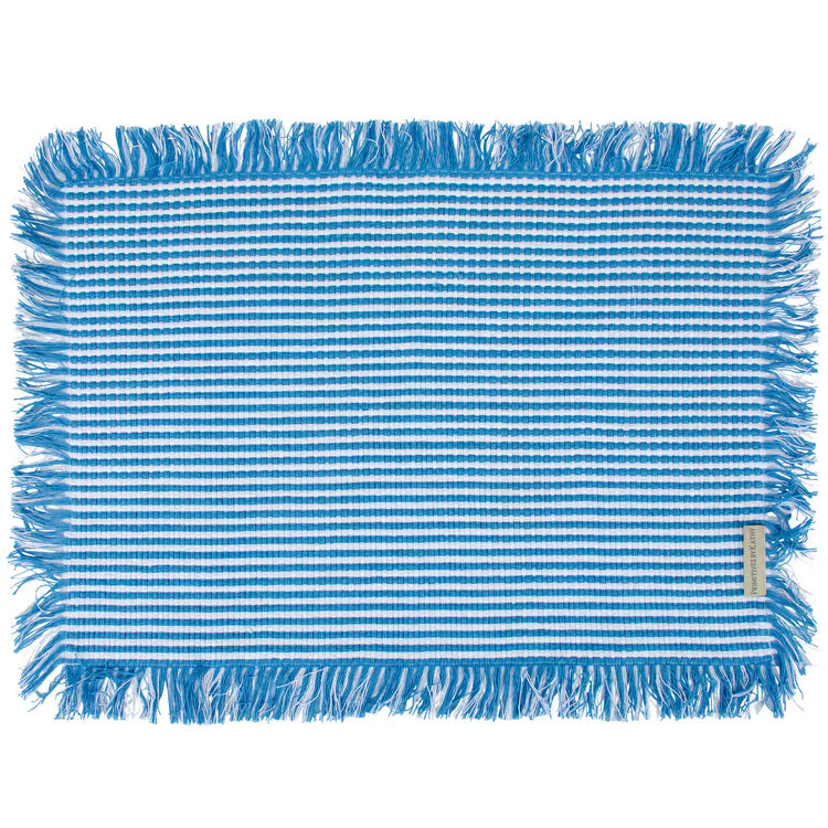 Blue Stripe Placemat Set