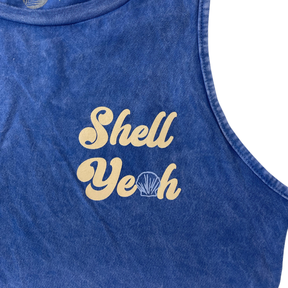 Beachly - Shell Yeah Tank - Mineral Saphire