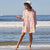 RockFlowerPaper - Gemma Pink Blu Cotton Pintuck Beach Cover Up (Add-On)