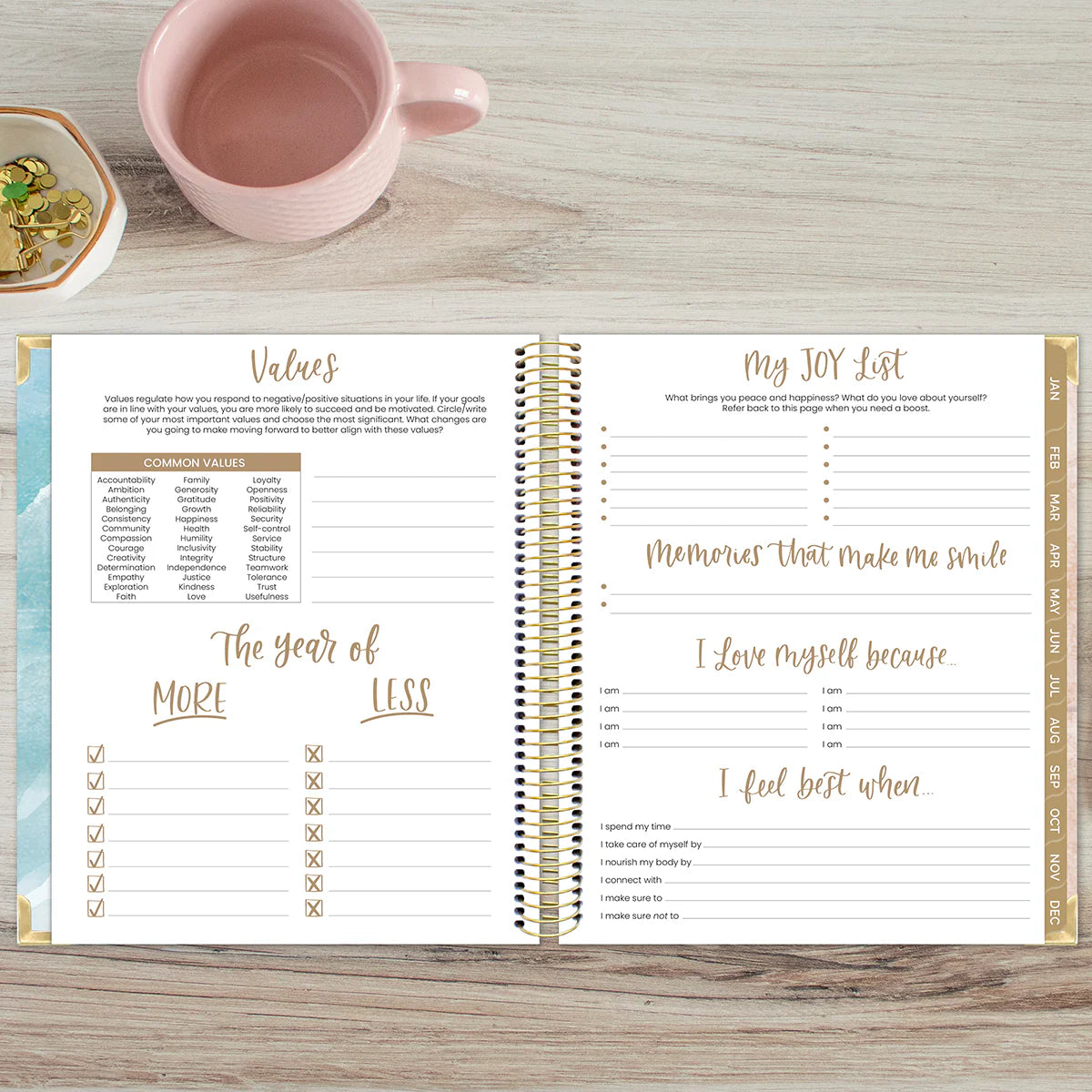 Bloom - 2026 Vision Planner, 7.5" x 9", Ocean Oasis