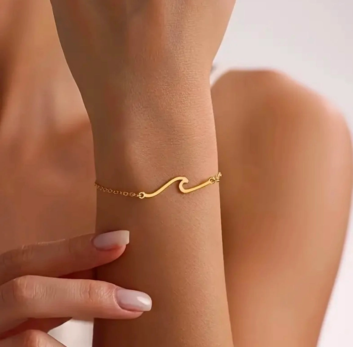 The Coconut Collective - Nalu Wave Gold Bracelet