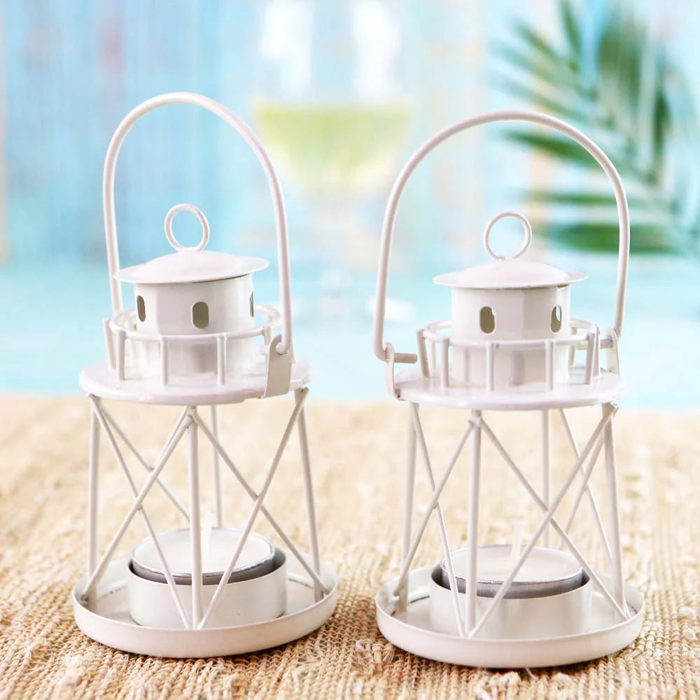 Kate Aspen - By the Sea Lighthouse Tealight Holder Lantern (Set of 4) (Add-On)