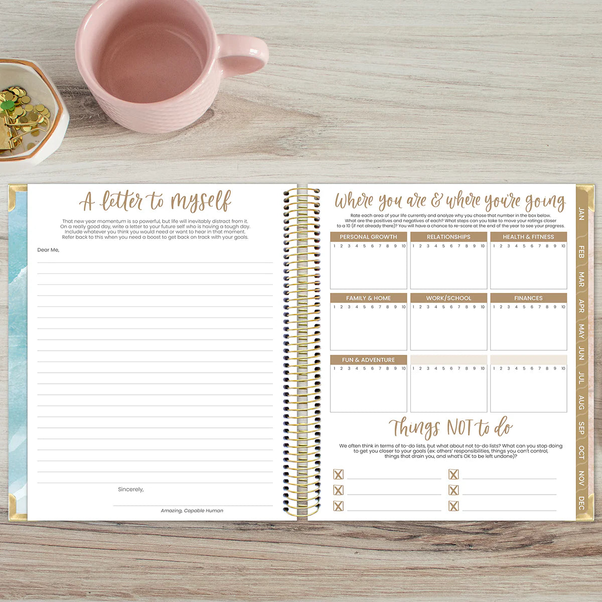 Bloom - 2026 Vision Planner, 7.5" x 9", Ocean Oasis