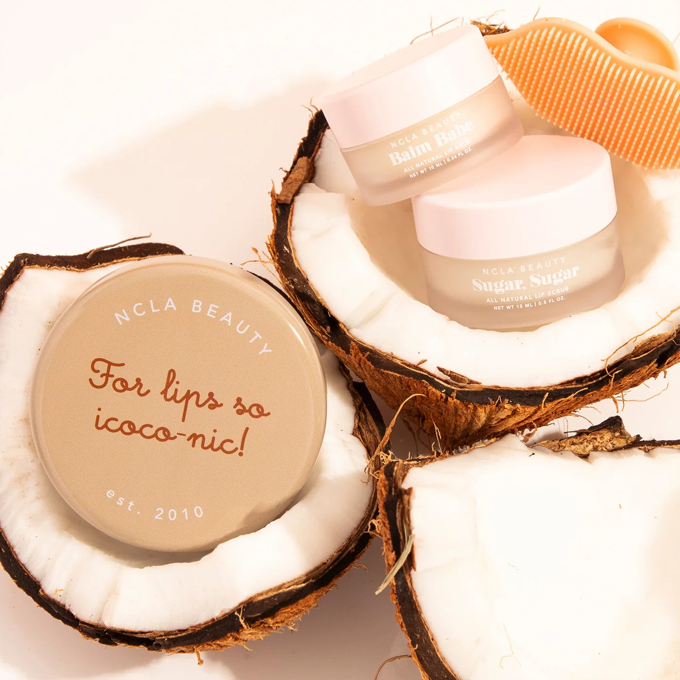 NCLA Beauty - Coconut Vanilla Lip Care Duo + Lip Scrubber