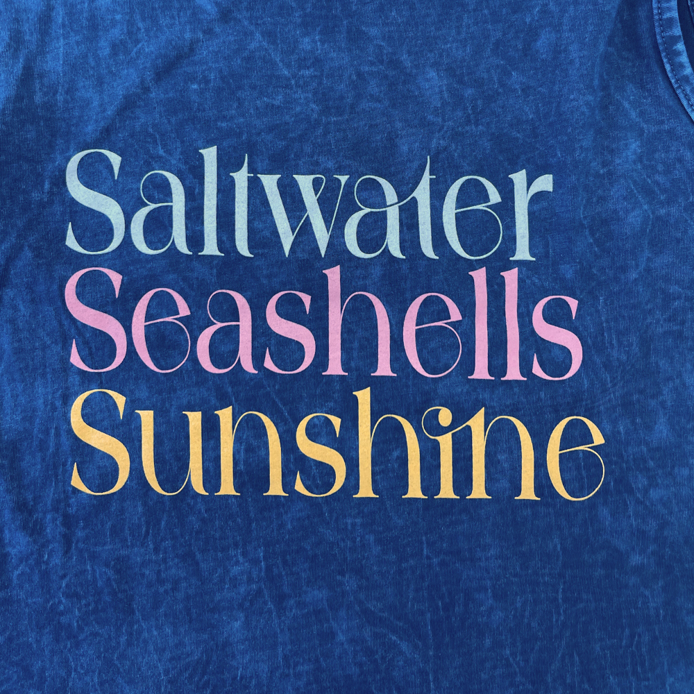 Beachly - Salt & Shells Tank - Mineral Navy (Add-On)