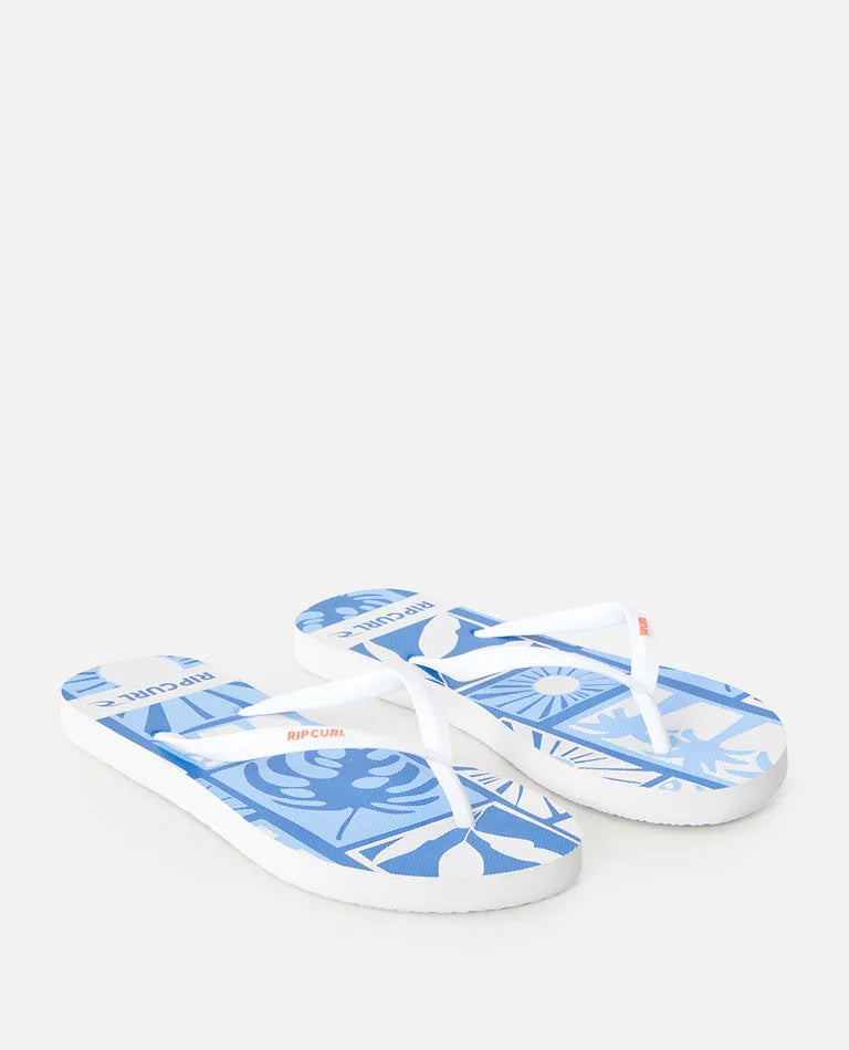 Rip Curl - Santorini Sun Bloom Open Toe Sandal - Blue (Add-On)
