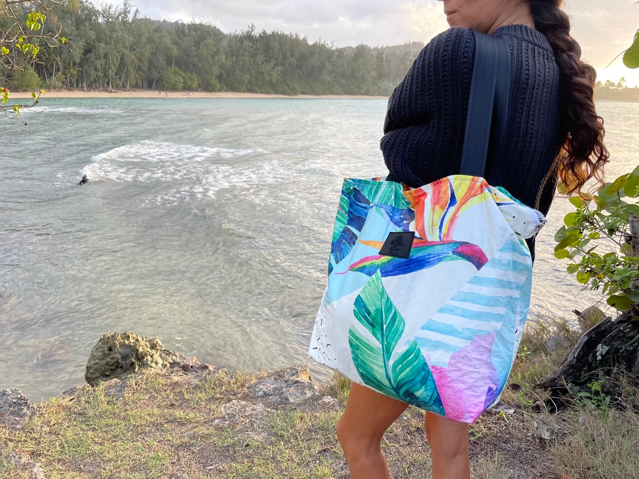 Wai Beachwear - Summer Tote Beach Bag - Travel Bag - Hanalei (Add-On)