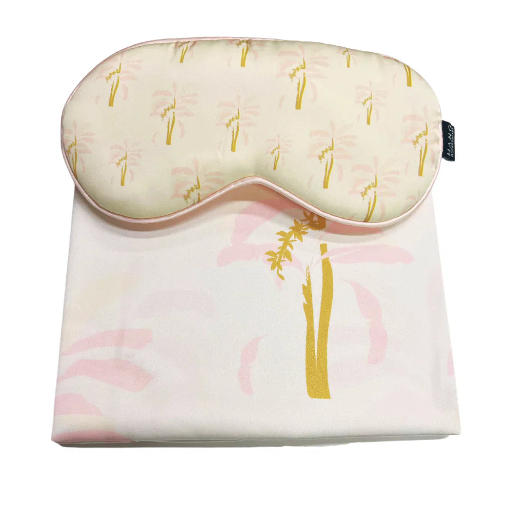 Hang Accessories - Palm Eye Mask & Palm Pillowcase Satin Set -