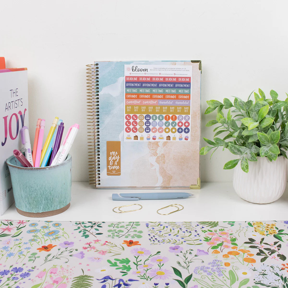 Bloom - 2026 Vision Planner, 7.5" x 9", Ocean Oasis